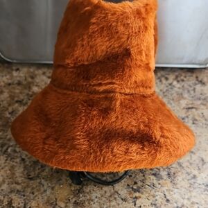 Dior Orange Faux Fur Hat Made In Italy